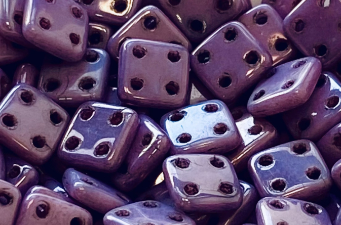 Quadratile Bead 6602010 6x6mm $34_5g_pack Stock 10_pack